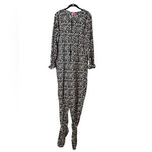 Tarea by Rue 21 Footed Leopard Plush Jumpsuit – Size XL